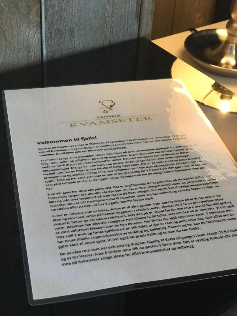 Kvamseter Lodge Eikedalen Kültér fotó